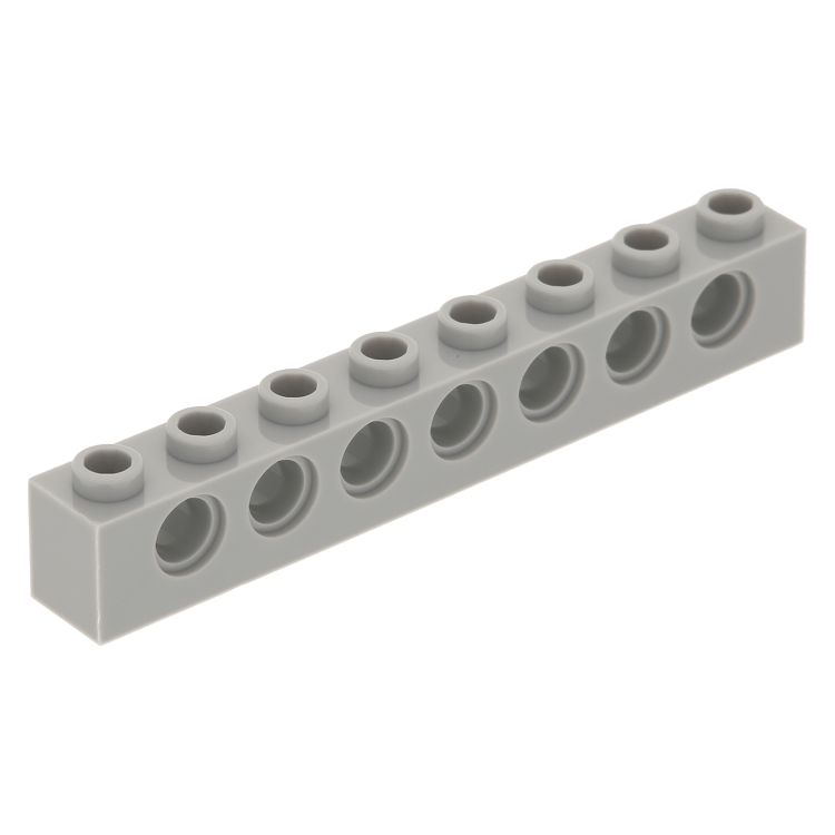 LEGO part 3702 - Light Bluish Gray Technic, Brick 1 x 8 ...