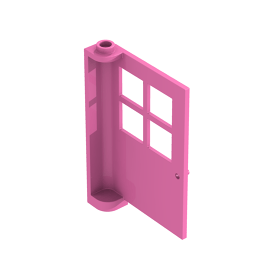 LEGO Einzelteil 3861 Dark Pink Door x x with Panes bei