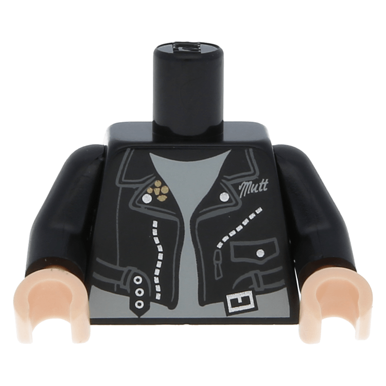 LEGO Einzelteil 973pb0467c01 - Black Torso Leather Jacket with Zippers