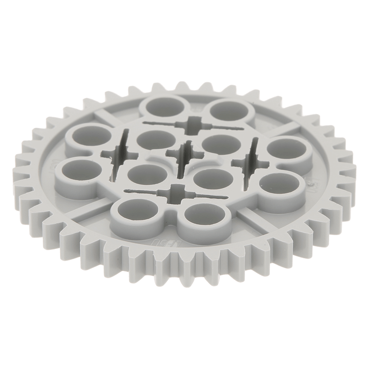 LEGO part 3649 Light Bluish Gray Technic, Gear 40 Tooth at BrickScout