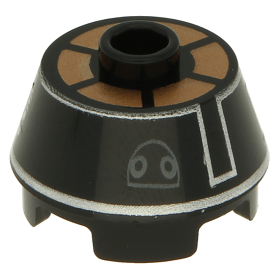5 NEW LEGO Cone 2 x 2 Truncated Black