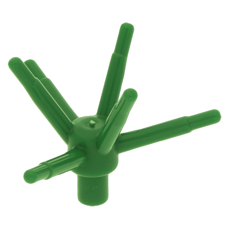 LEGO Einzelteil 19119 Green Plant Flower Stem with Bar and 6 Stems