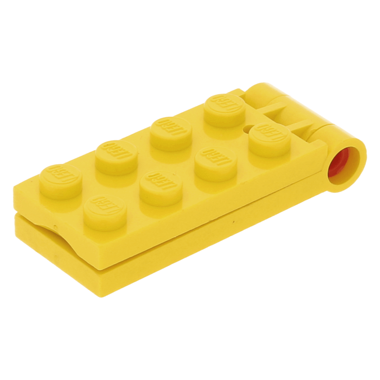 LEGO part 3149c01 - Yellow Hinge Plate 2 x 5 - Complete