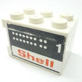 Applied to 2 Bricks 1x8 Lego Sticker White /"Police/" on Blue BA09pb09