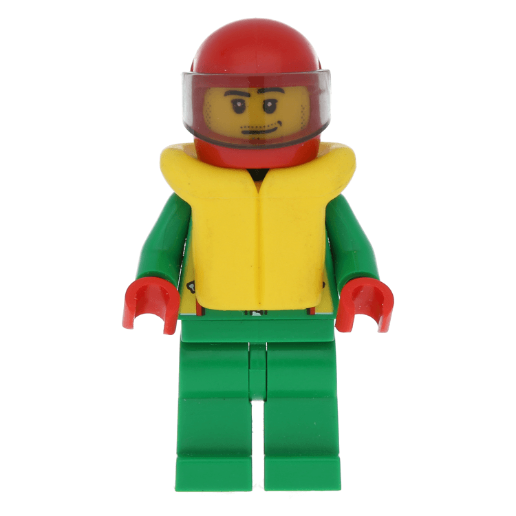 LEGO minifigure cty0001 - Octan - Green Jacket with Pockets, Smirk and