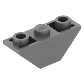 LEGO part 2341 Dark Bluish Gray Slope, Inverted 45 x Double