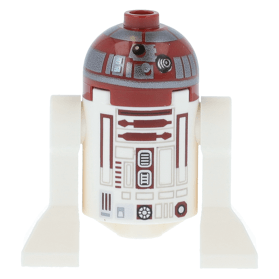LEGO minifigure sw1221 Astromech Droid R4 P17 Silver Band Around Dome Dark Bluish Gray Rectangles at BrickScout