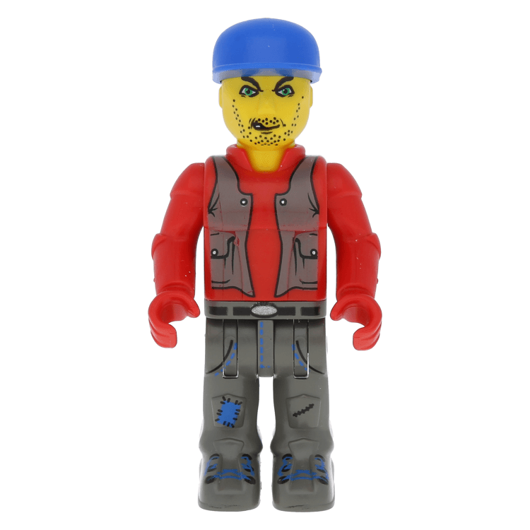 LEGO minifigure js017 - Bank Robber with Dark Gray Legs ...