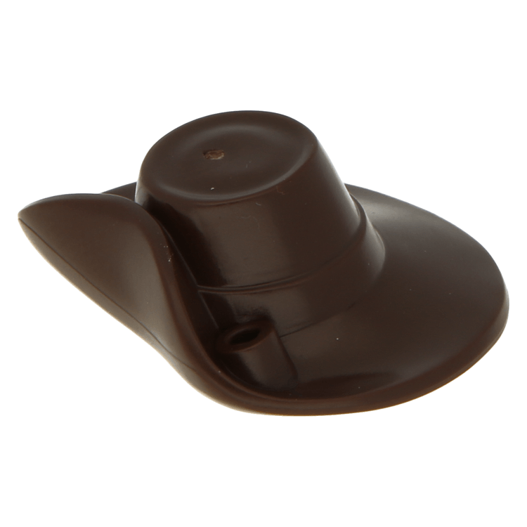 Dark Brown Minifig, Headgear Hat 