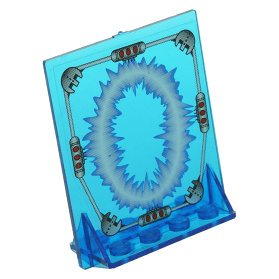 LEGO elemento 40249pb01 Trans-Dark Blue Door x x Swivel