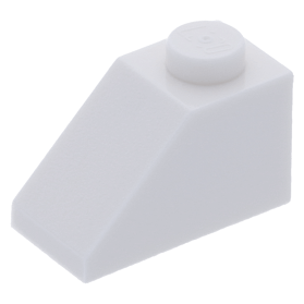 LEGO part 3040 White Slope 45 x at BrickScout