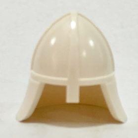 LEGO elemento 3844 White Minifig, Headgear Helmet Castle with
