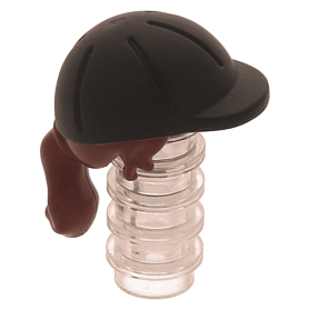 LEGO part 92254pb01 Dark Red Minifig, Hair Friends Long with