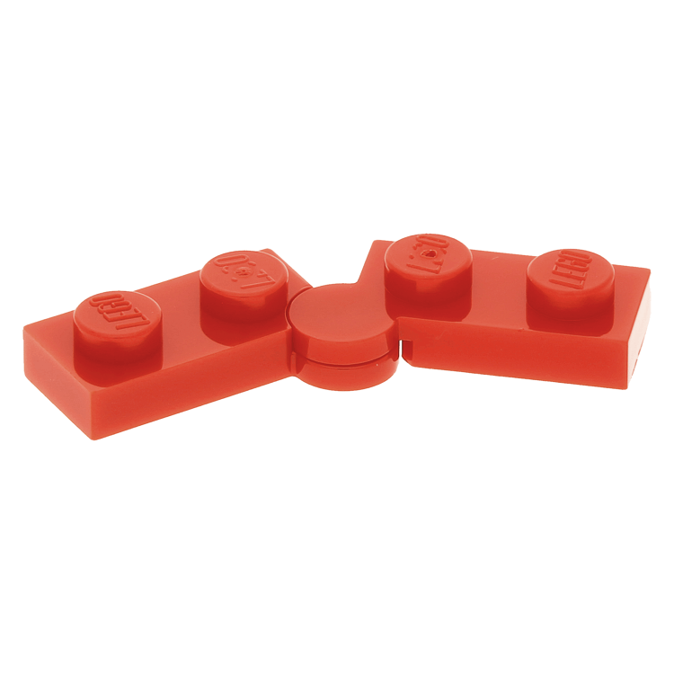 LEGO Einzelteil 2429c01 Red Hinge Plate 1 x 4 Swivel Top / Base
