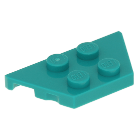 LEGO 4 Cycle Pierres 2 x 2 in transparent turquoise