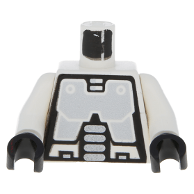 LEGO part 973p63c02 White Torso Space Robot Pattern