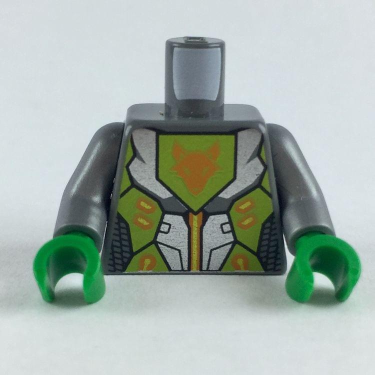 LEGO part 973pb2259c01 Dark Bluish Gray Torso Nexo Knights Armor