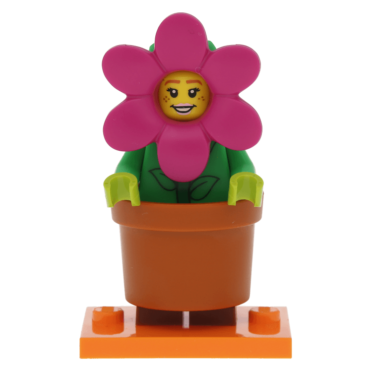 LEGO Set Flower Pot Girl Complete Set with Stand col18