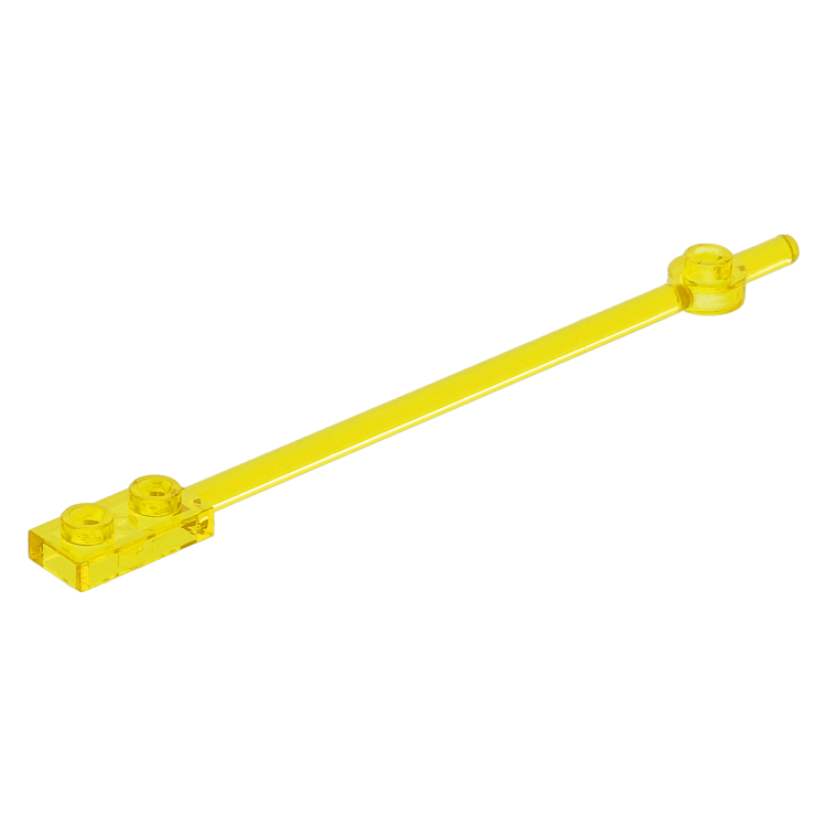 Atelier ELです。、 LEGO part 99784 - Trans-Yellow Bar 1 x 12 with 1 x 2 Plate