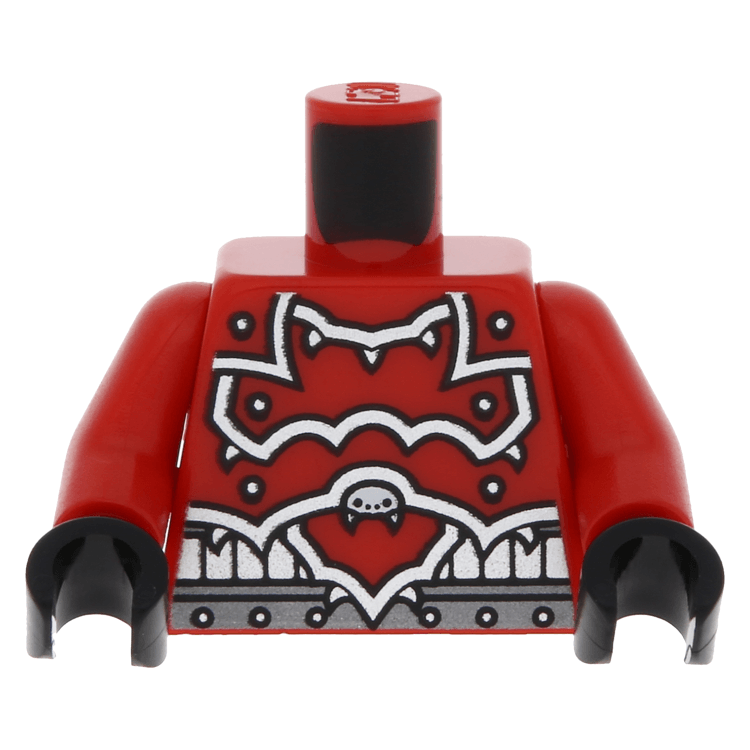 LEGO part 973pb1388c01 - Red Torso Ninjago Red Armor and