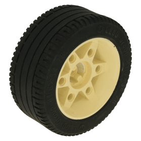 LEGO part 2998c01 White Wheel x 34, with Black Tire x