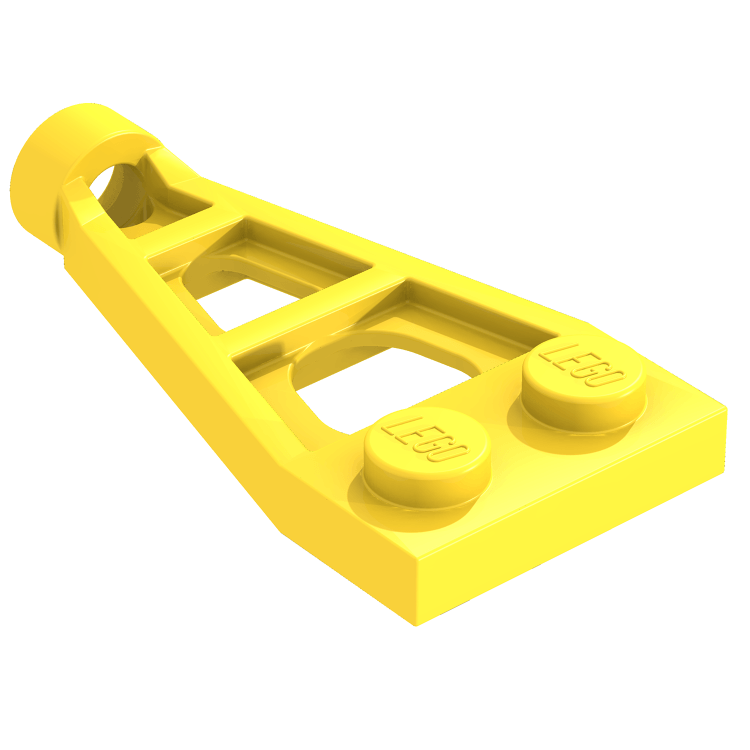 Orange 2 Modified 1 x 2 w//Long Stud Receptacle LEGO PLATE Space Wing