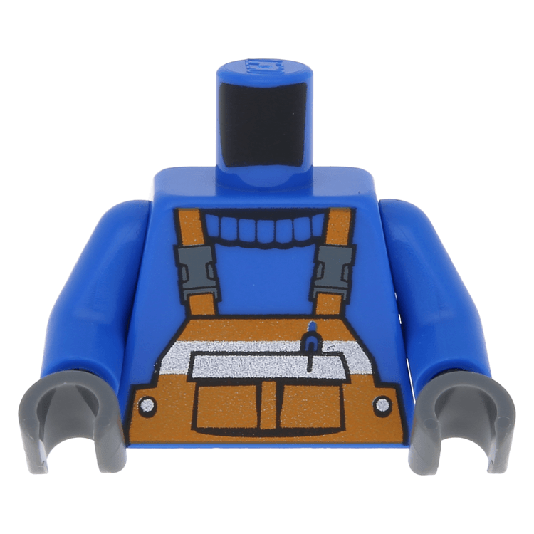LEGO Einzelteil 973px437c01 Blue Torso Overalls With Pen In Pocket LEGO Einzelteil 973px437c01 Blue Torso Overalls With Pen In Pocket