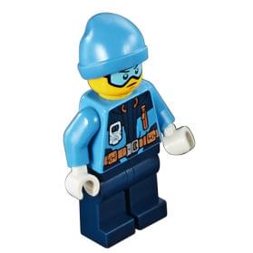 LEGO minifigure cty0903 Arctic Dark Blue Legs, Dark Azure Ski