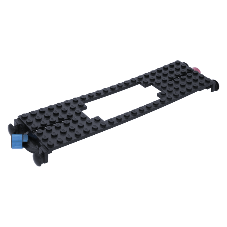 LEGO part x555c01 Black Train Base 6 x 22 with Magnets at BrickScout