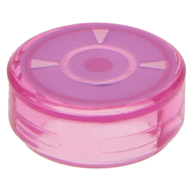 Round 1 x 1 Tile LEGO Trans-Pink Guage w// Circles /& Triangles Pattern