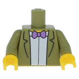 LEGO part 973pb2006c01 Olive Green Torso Simpsons Jacket