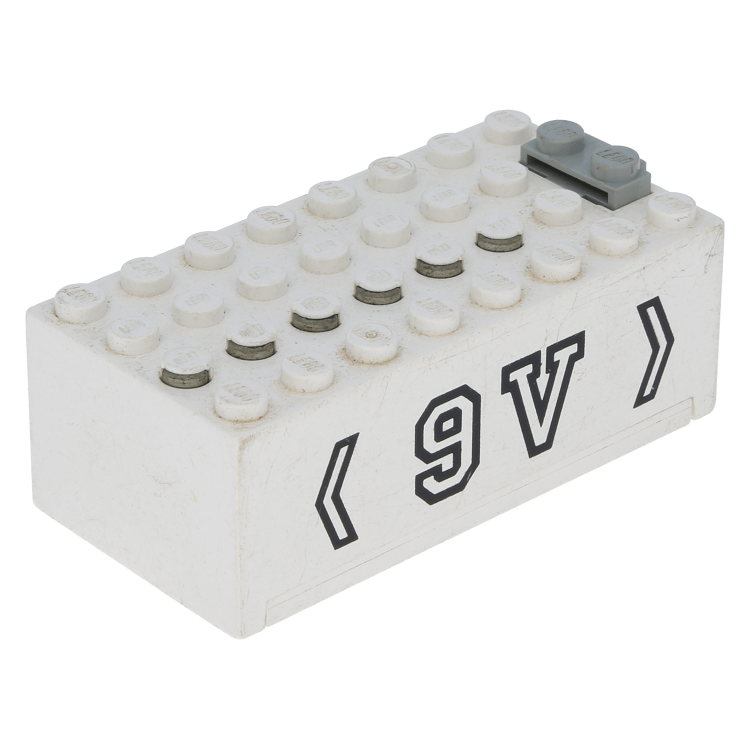 LEGO Einzelteil 4760c01pb02 White Electric 9V Battery Box Small