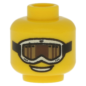 LEGO Einzelteil 3626pb0615 Yellow Minifig, Head Glasses with - Main Image