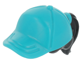 LEGO part 35660pb08 Black Minifigure, Hair Combo, Hair with Hat