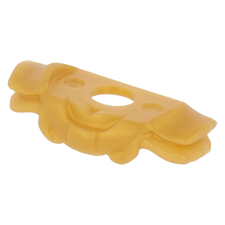 LEGO part 35635 - Pearl Gold Minifig, Armor with 2 Flaps