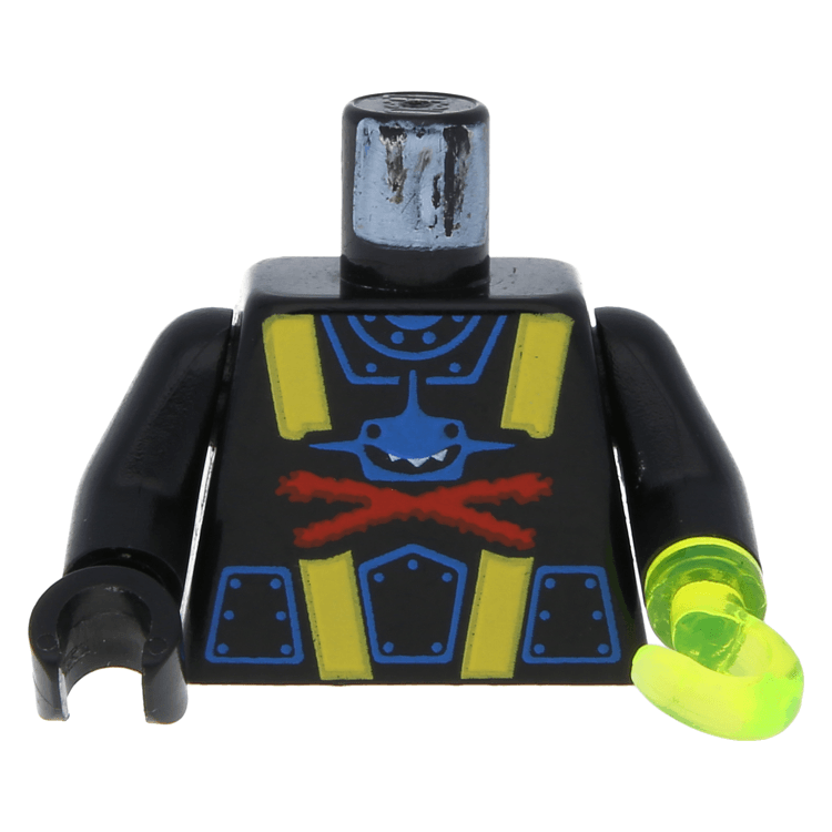 Lego Part 973pb0075c02 Black Torso Aquazone Aquashark Blue Shark With Red X Pattern Black Arms Black Hand Right Trans Neon Green Hook Left At Brickscout To view the lego aquazone instructions for a particular set, click on the thumbnail image or title of that set. lego part 973pb0075c02 black torso aquazone aquashark blue shark with red x pattern black arms black hand right trans neon green hook left