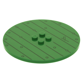 LEGO New Green 8x8 Round Tile Piece