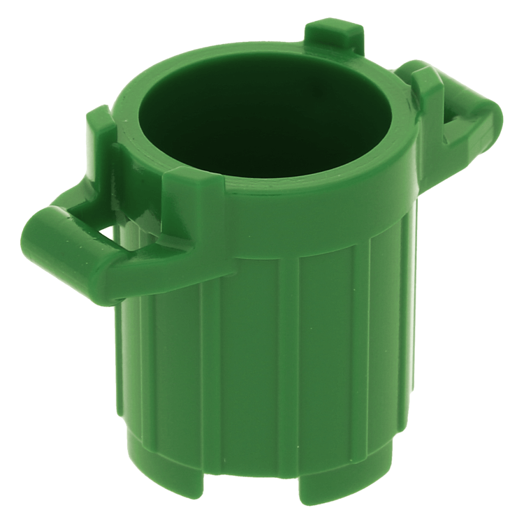 LEGO Einzelteil 92926 Green Container, Trash Can with 4 Cover Holders