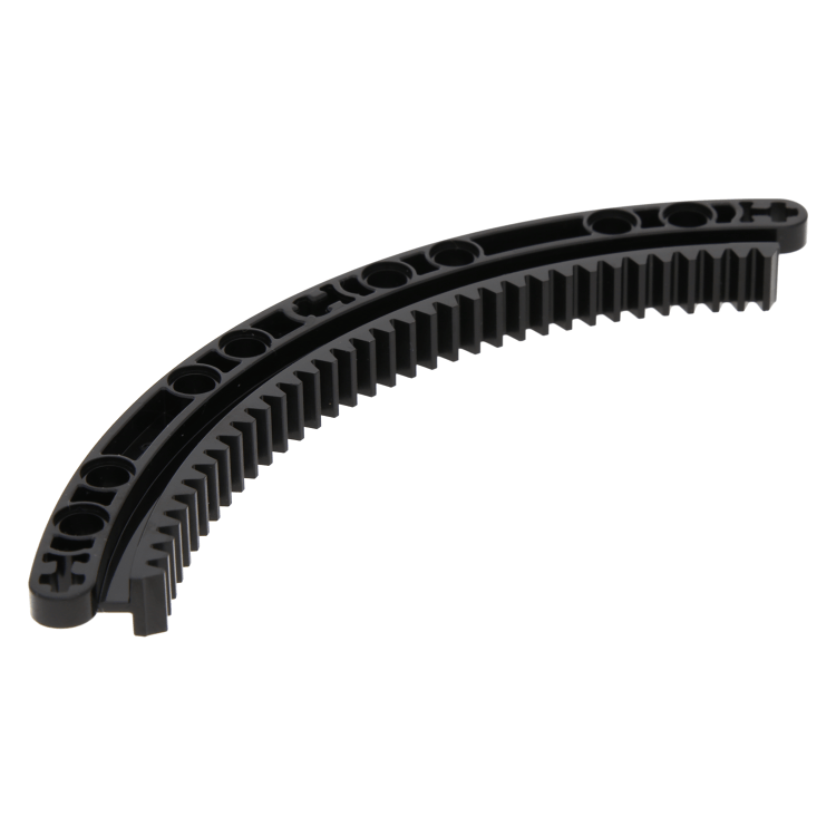 LEGO Einzelteil 24121 Black Technic, Gear Rack 11 x 11 Curved bei