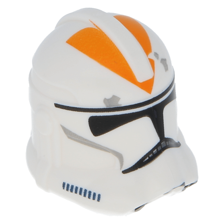 LEGO part 11217pb11 - White Minifig, Headgear Helmet SW Clone Trooper