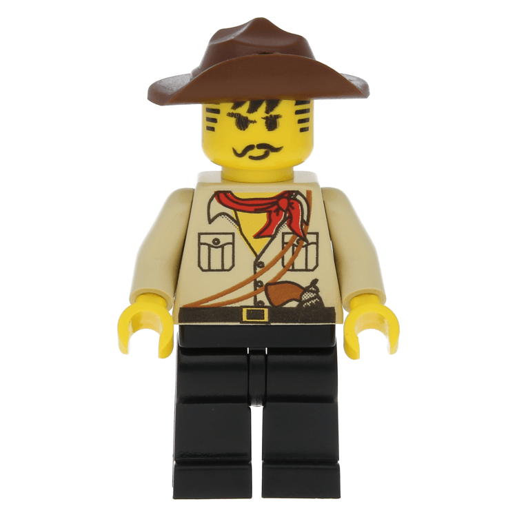 LEGO minifigure adv010 Johnny Thunder (Desert) at BrickScout