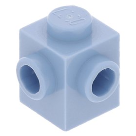LEGO Lot of 10 Light Bluish Gray 1x1 Brick Pieces with Vertical Side Clip
